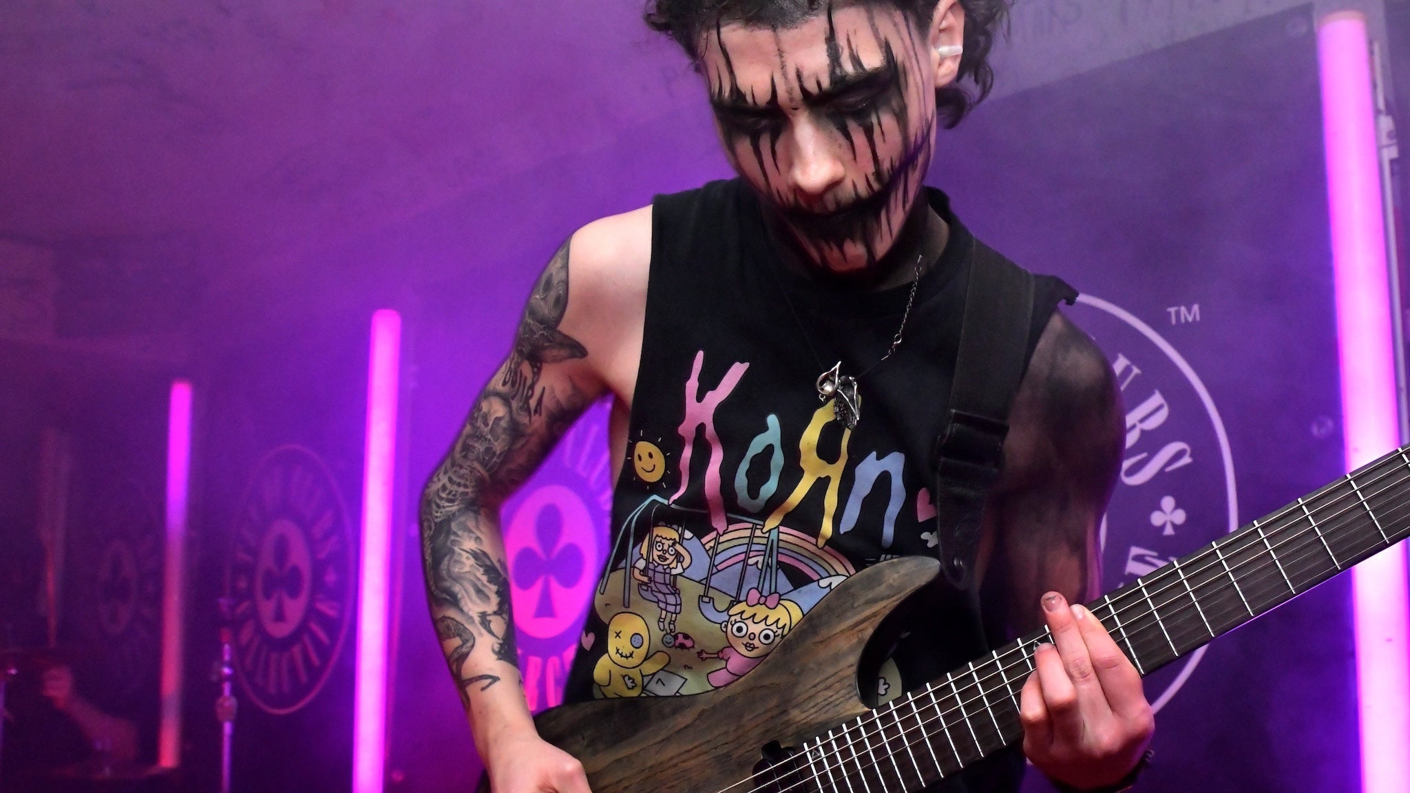 Sacravia guitarist Cass Croney at TOCstock Fresh Blood 2026