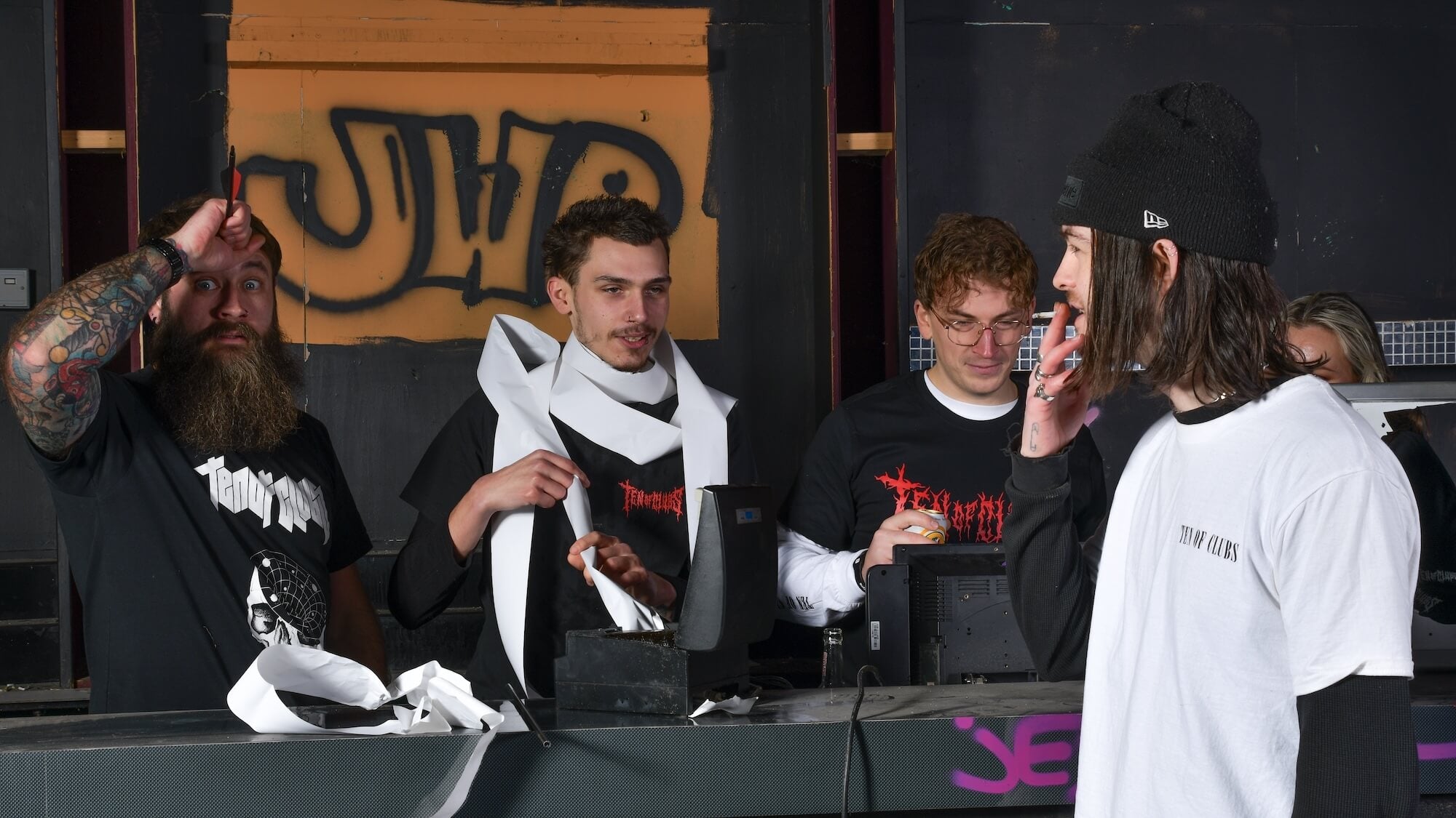 The TEN OF CLUBS Collective being weird