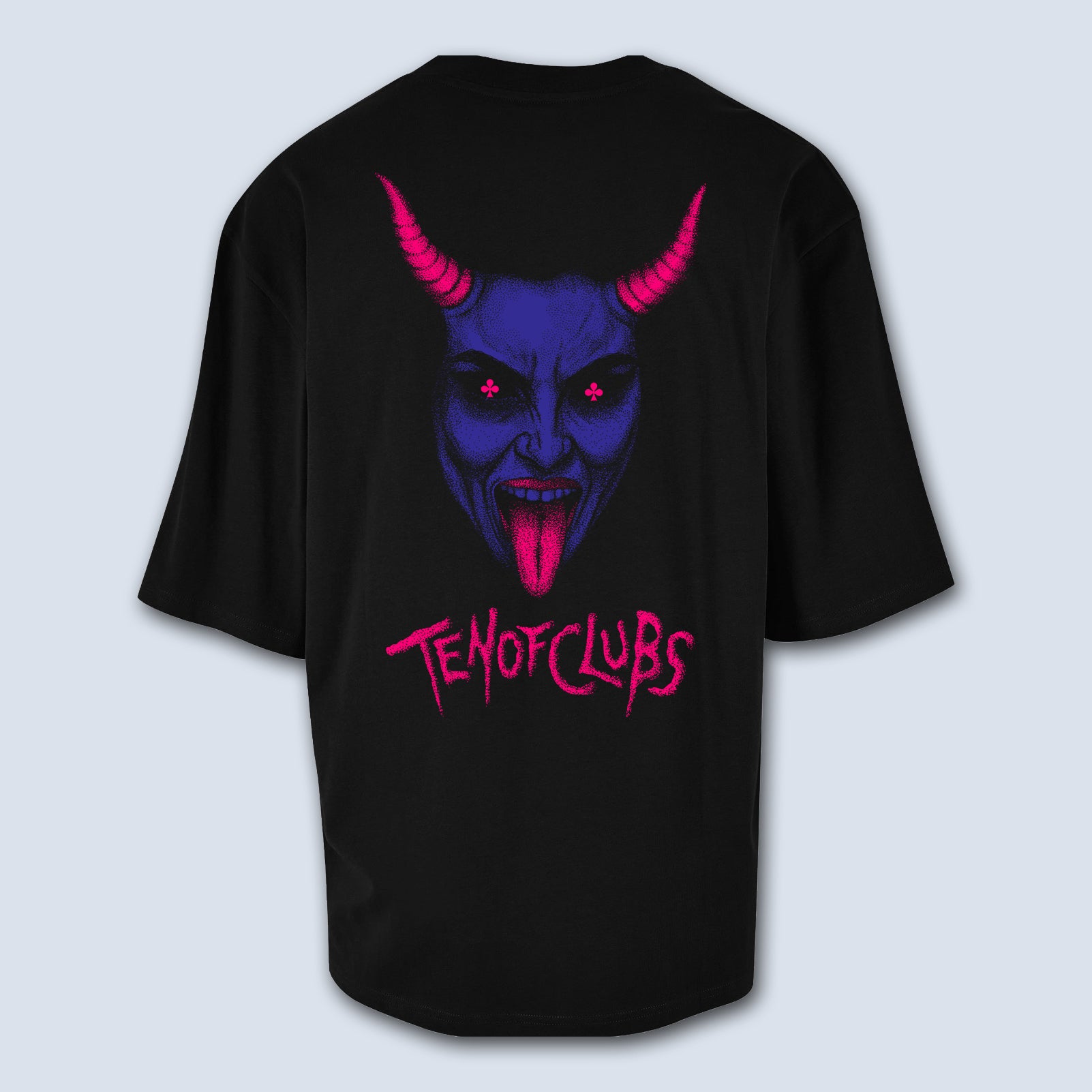 TEN OF CLUBS Devil Girl Oversized Tee alt graphic t-shirt back print