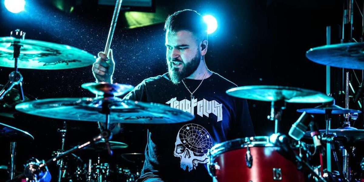 Defects drummer Harry Jennings Head Cave Tee @arturtarczewskiphoto