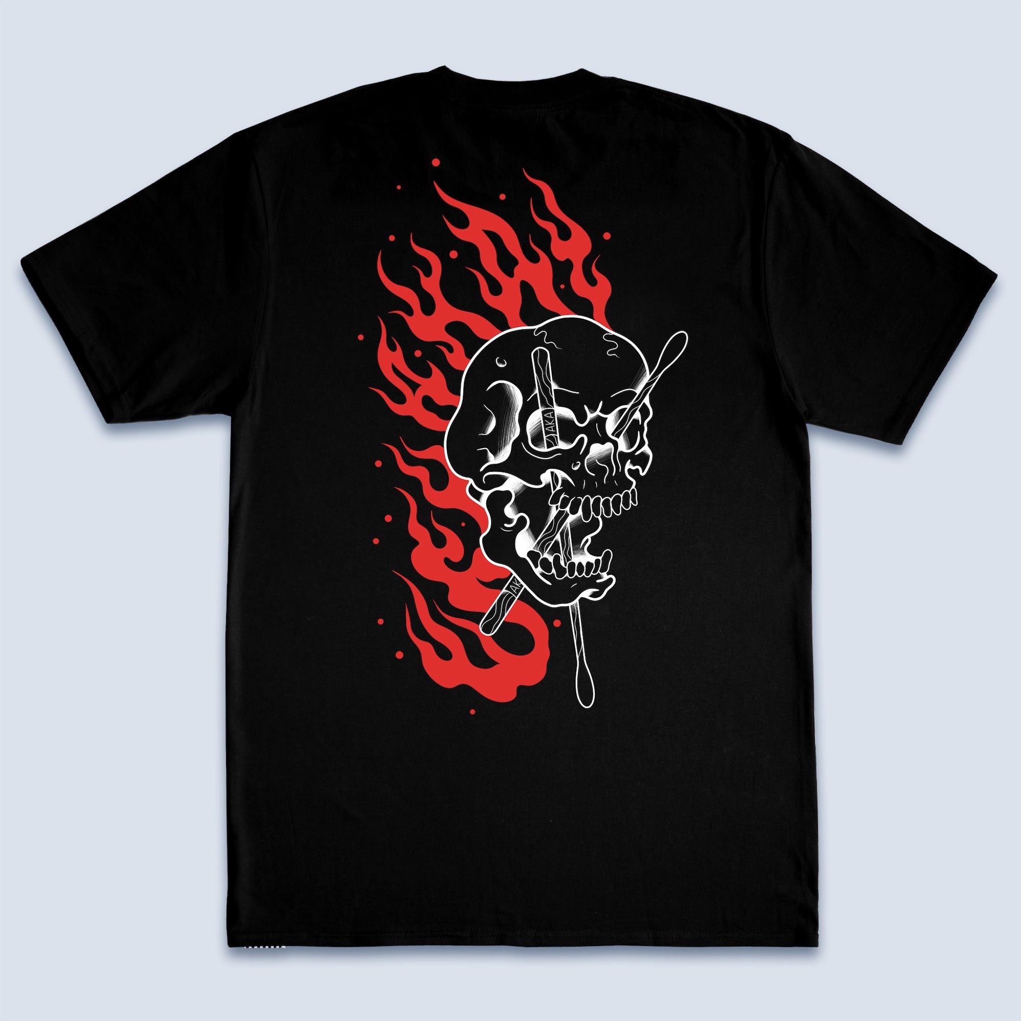 Hellfire Tee skull back print alt graphic t-shirt