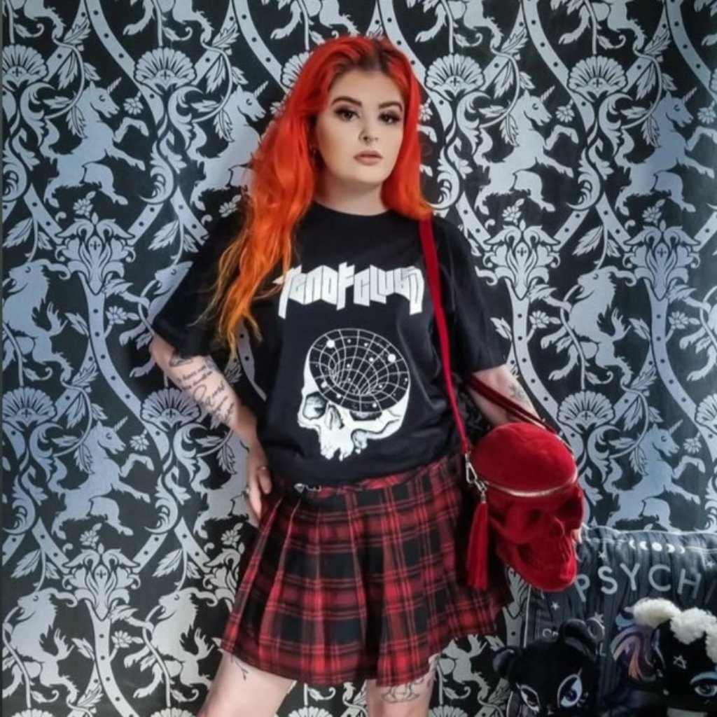 Alt girl in a TEN OF CLUBS Head Cave Tee