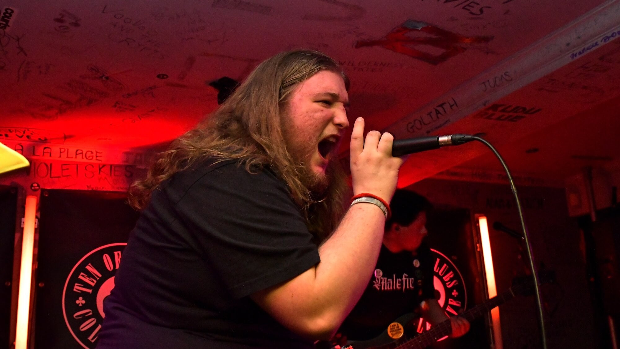 Maleficus metal band on stage at TOCstock Fresh Blood 2026