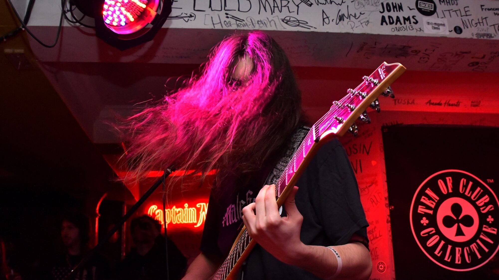 Maleficus metal band on stage at TOCstock Fresh Blood 2026