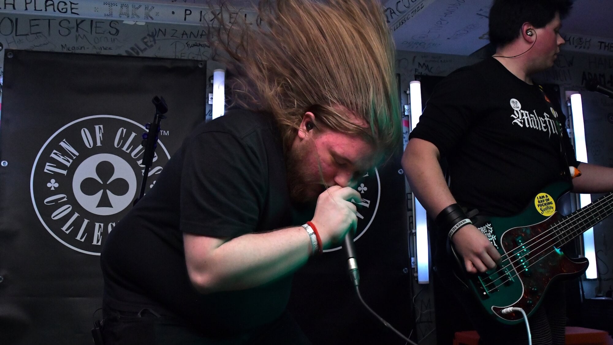 Maleficus metal band on stage at TOCstock Fresh Blood 2026