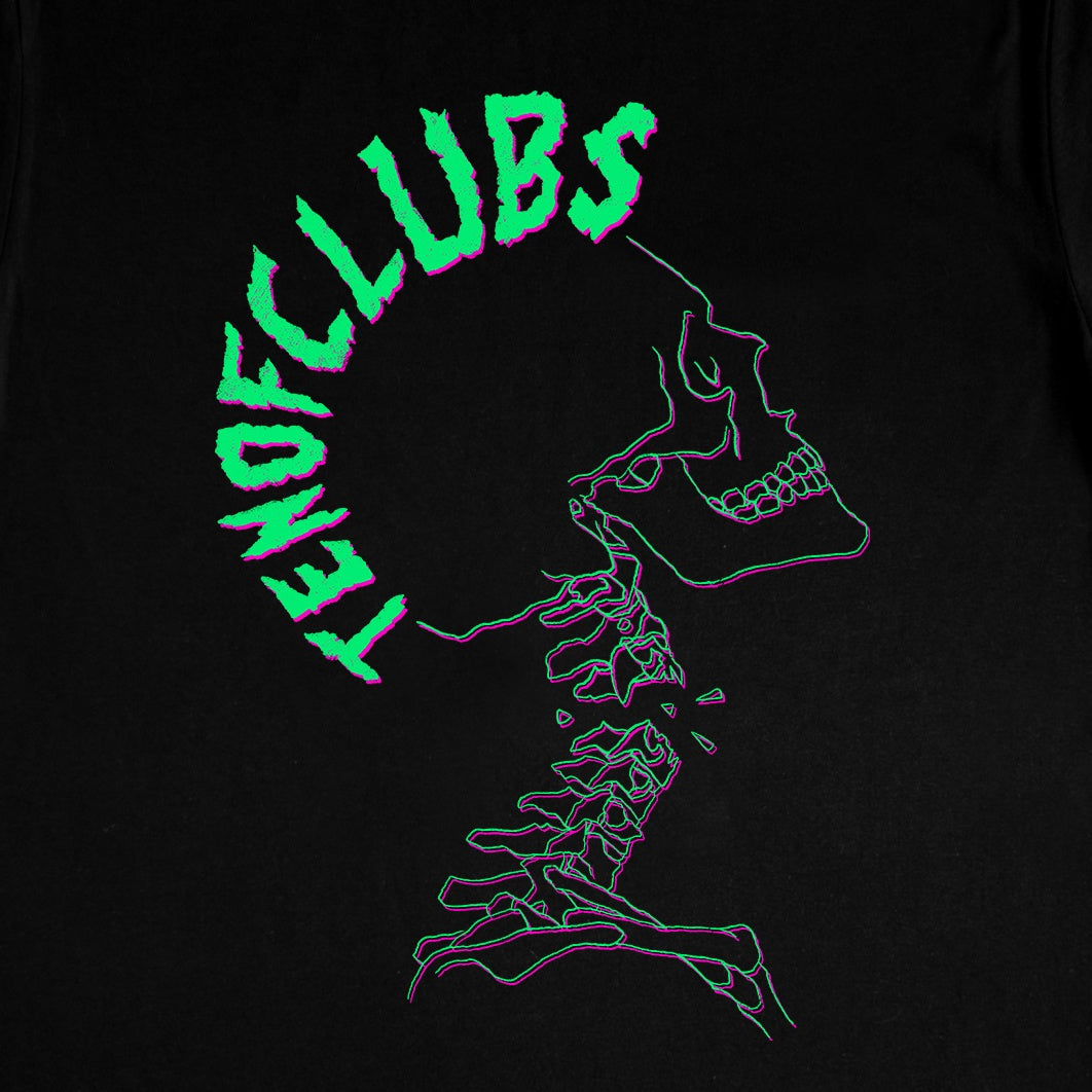 TEN OF CLUBS Neckbreaker Tee black alt graphic t-shirt chest print