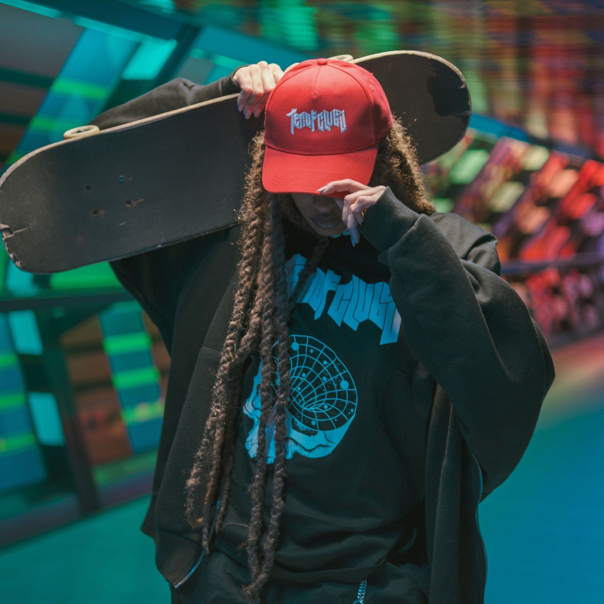 RUNES CAP Hats TEN OF CLUBS #color_red