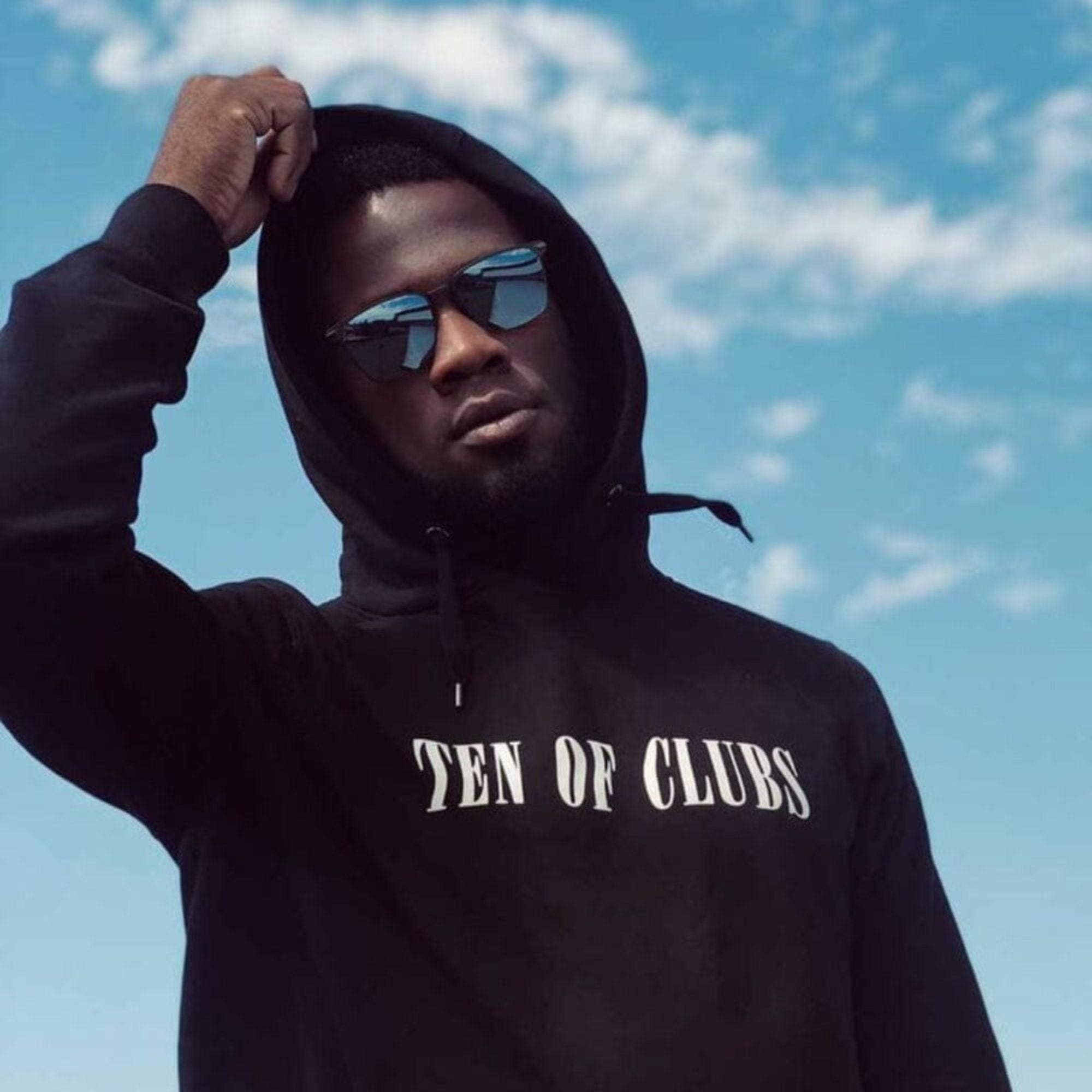 WAVE HOODIE Shirts & Tops TEN OF CLUBS #color_black