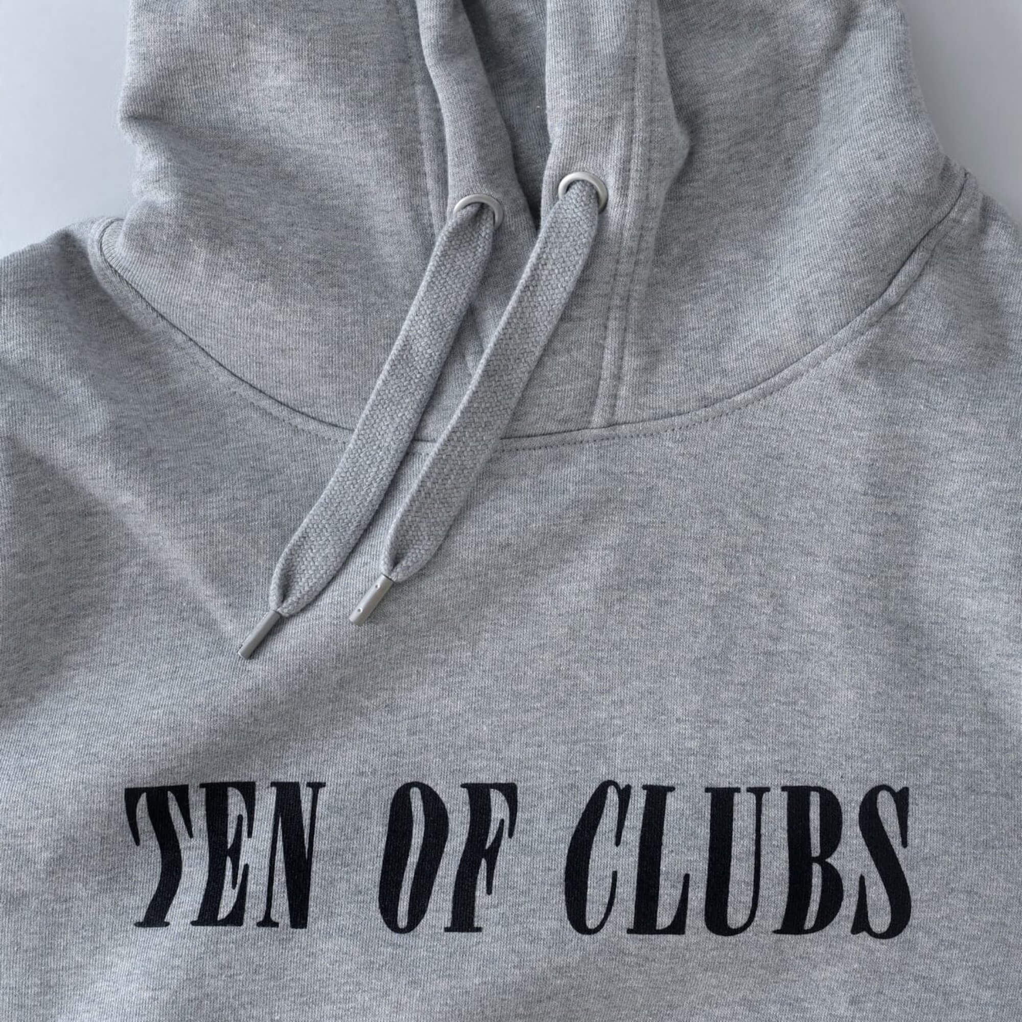 Wave Hoodie grey hooded sweatshirt TEN OF CLUBS alt hoodie