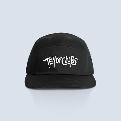 TEN OF CLUBS 5-Panel Cap black with white embroidered logo