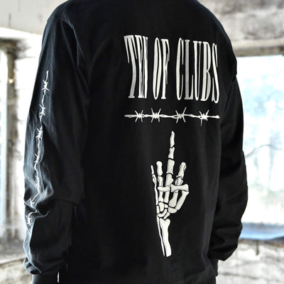 TEN OF CLUBS Bare Knuckle Long Sleeve graphic tee back print