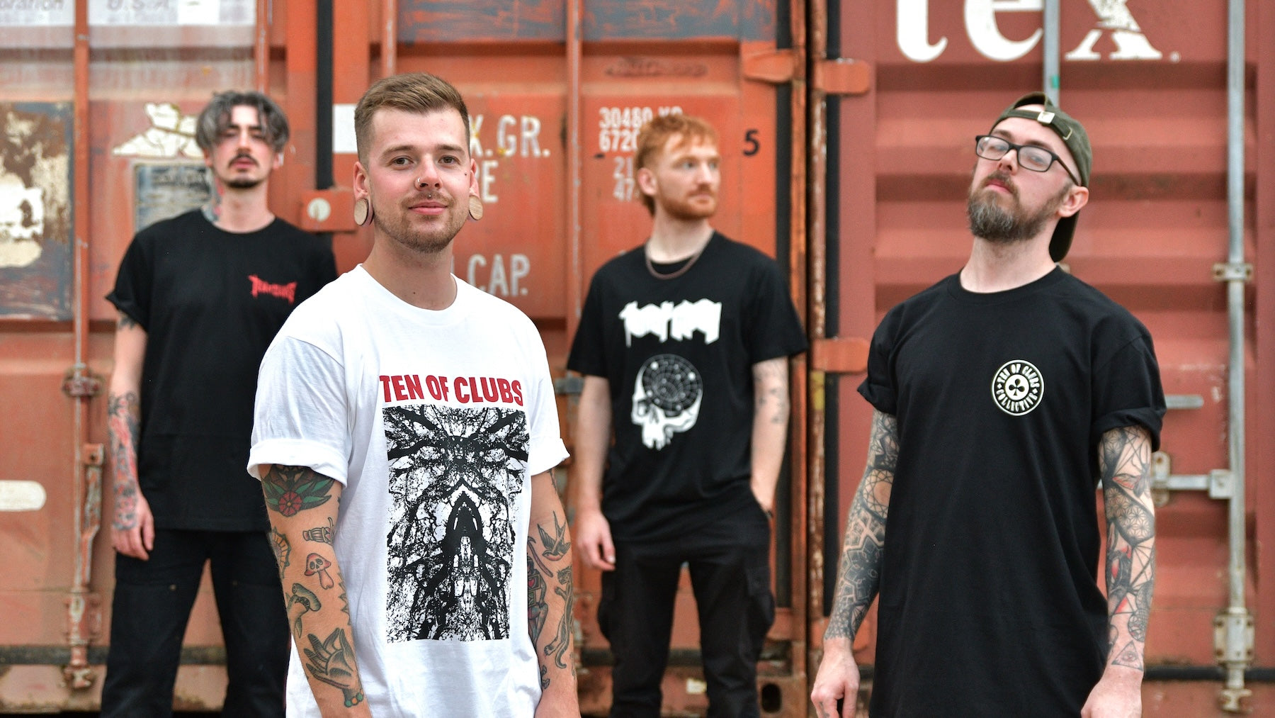 MSRY hardcore metal band in TEN OF CLUBS tees
