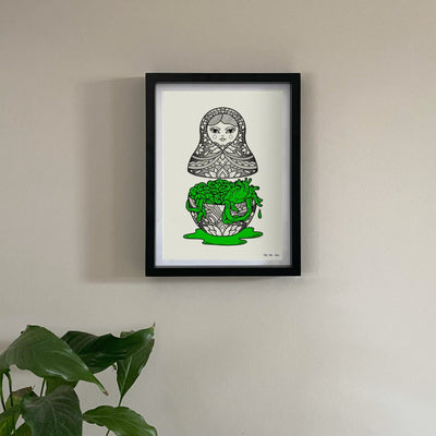 GUTS A4 ART PRINT Posters, Prints, & Visual Artwork TEN OF CLUBS