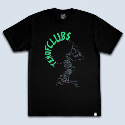 TEN OF CLUBS Neckbreaker Tee black alt graphic t-shirt chest print
