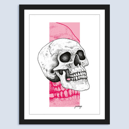 PASTEL SKULL ART PRINT Posters, Prints, & Visual Artwork TEN OF CLUBS