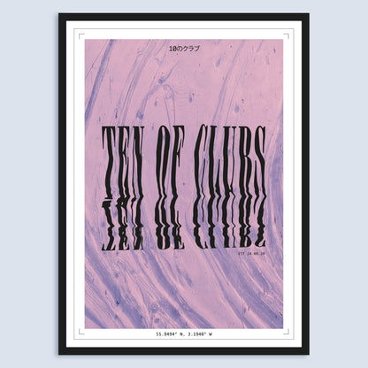 PINK OCEAN A2 ART PRINT Posters, Prints, & Visual Artwork TEN OF CLUBS