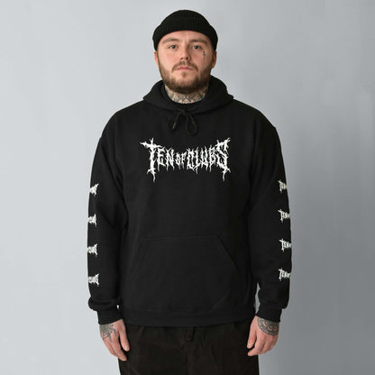 SPIKE HOODIE BLACK Shirts & Tops TEN OF CLUBS