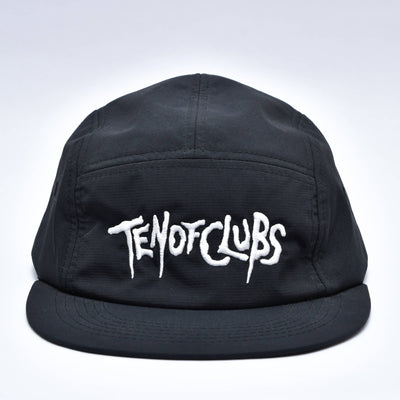 TEN OF CLUBS 5-Panel Cap in black with embroidered logo